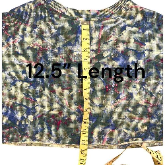 Calvin Klein Performance Cyber Floral Crop Tee Sz XS - Picture 9 of 12